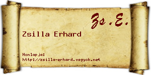 Zsilla Erhard névjegykártya